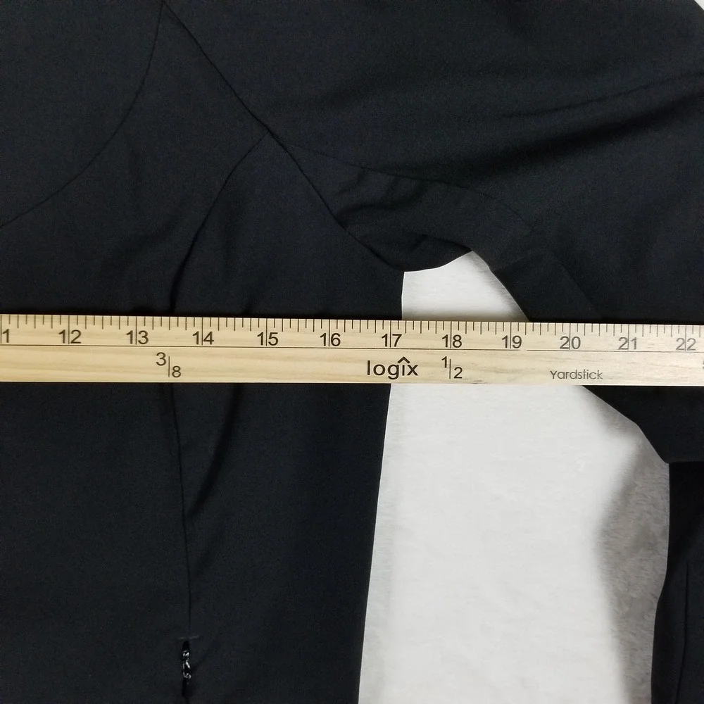 REI Softshell Jacket Womens Small Black Full Zip Stretch Hiking Activewear